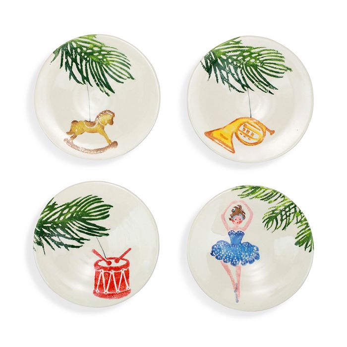 VIETRI Nutcrackers Assorted Canape Plates, Set of 4 Bloomingdale's