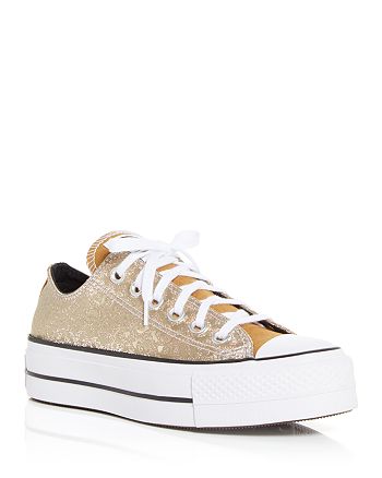 Converse Women's Chuck Taylor All Star Lift Glitter Platform Low Top  Sneakers | Bloomingdale's