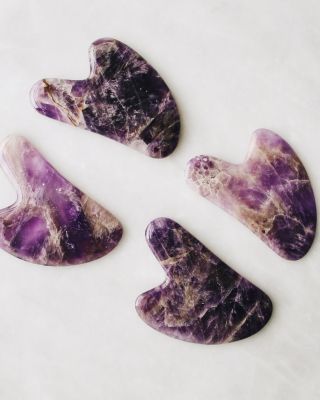 The Amethyst Gua Sha Facial Lifting Tool