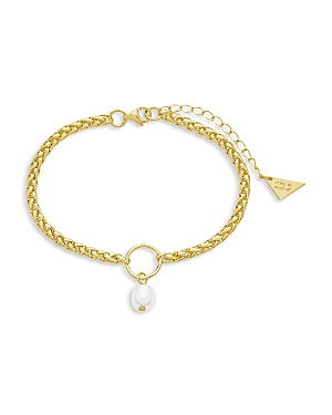 STERLING FOREVER LEONA FRESHWATER PEARL BRACELET