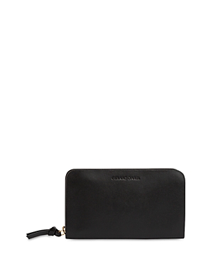 Gerard Darel Compact Continental Leather Wallet In Black
