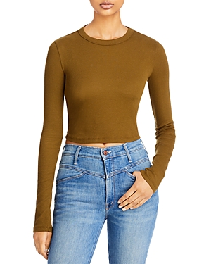 Cotton Citizen Verona Cropped Tee In Bronze