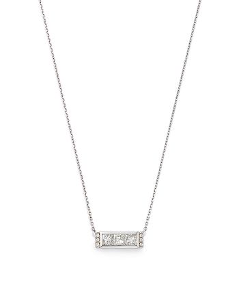 Bloomingdale's - Diamond Bar Necklace in 14K White Gold, 0.50 ct. t.w. - 100% Exclusive
