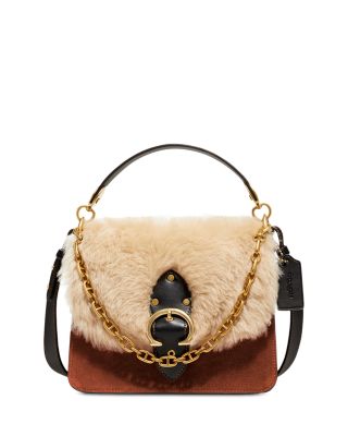 coach shearling tote