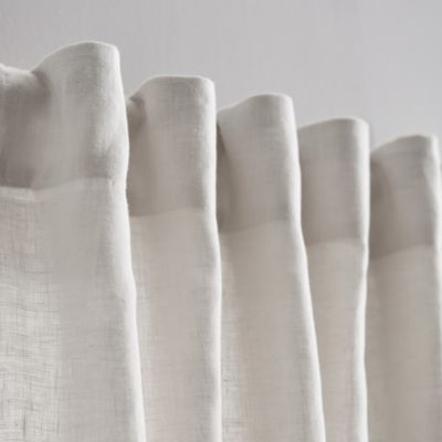 Linen 84" x 50" Back Tab Lined Window Panel, Pair