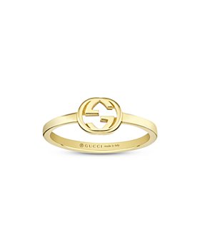 Gucci - 18K Yellow Gold Interlocked G Polished Ring