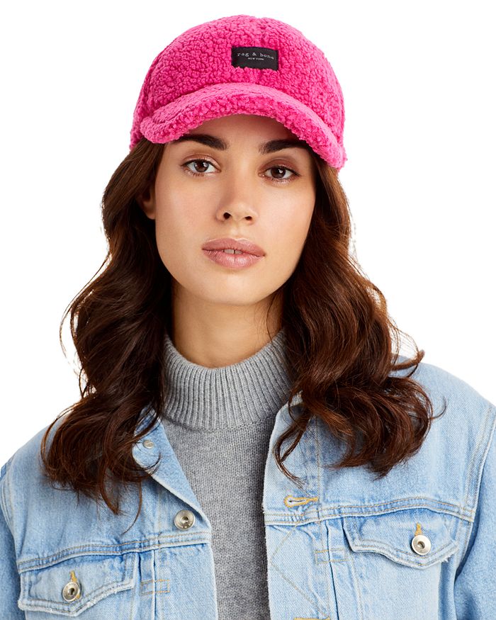 Rag Bone Addison Faux Shearling Baseball Cap Bloomingdale S