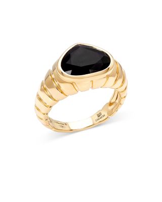 Marina B 18K Yellow Gold Trisolina Black Spinel Timo Ring | Bloomingdale's