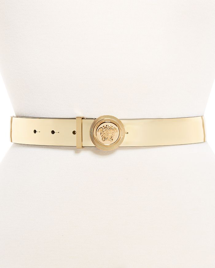 Versace belt hot sale white and gold