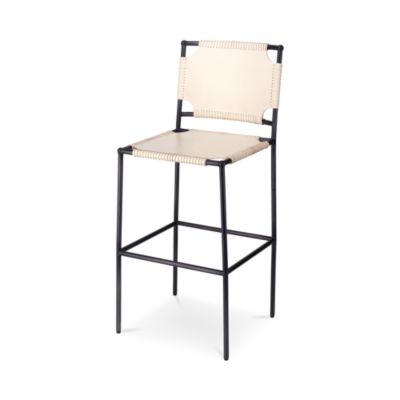 Asher Leather Bar Stool