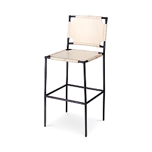 Jamie Young Asher Bar Stool In White