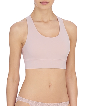 Natori Low Impact Dynamic Racerback Sports Bralette In Rose Beige