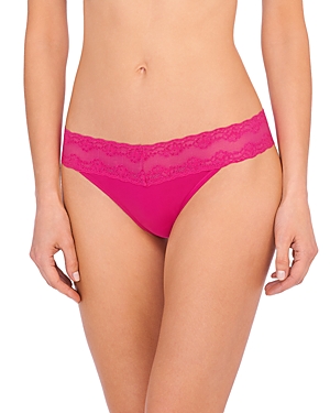 Natori Bliss Perfection Thong In Electric Pink