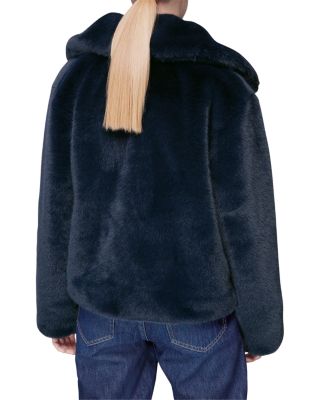 Whistles Drew Faux Fur Coat Bloomingdale's