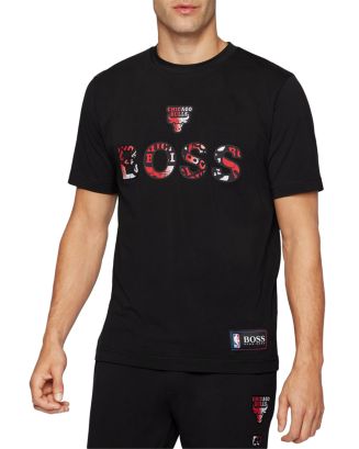 BOSS - BOSS & NBA stretch-cotton T-shirt