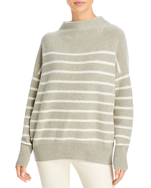 VINCE BOILED CASHMERE FUNNEL NECK SWEATER