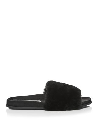 fur lined sliders