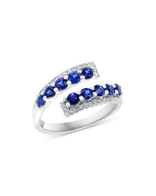 blue diamond bypass ring