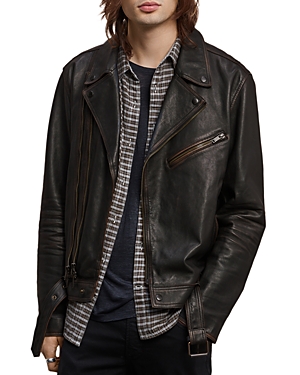 John Varvatos Star Usa Cole Leather Biker Jacket