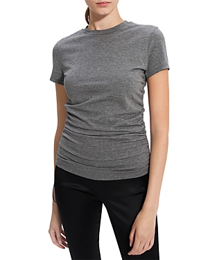 THEORY RUCHED TINY TEE,L1024502