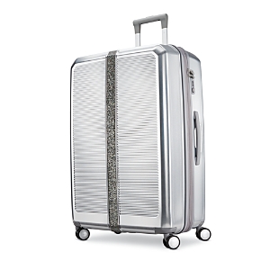 Samsonite Sarah Jessica Parker Large Expandable Spinner Suitcase In Aluminum