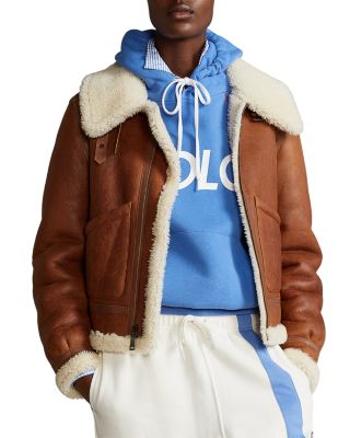 polo ralph lauren shearling coat