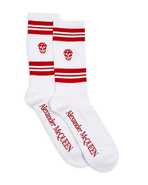 ALEXANDER MCQUEEN SKULL PRINT CREW SOCKS,5734584C05Q