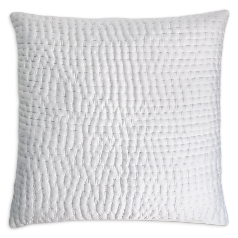 Kevin O'brien Studio Quilted Euro Sham In Grey