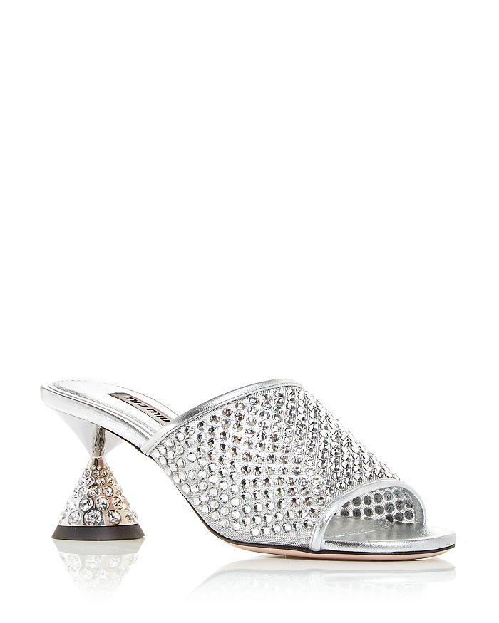 Miu Miu Women s Embellished Slide Sandals Bloomingdale s