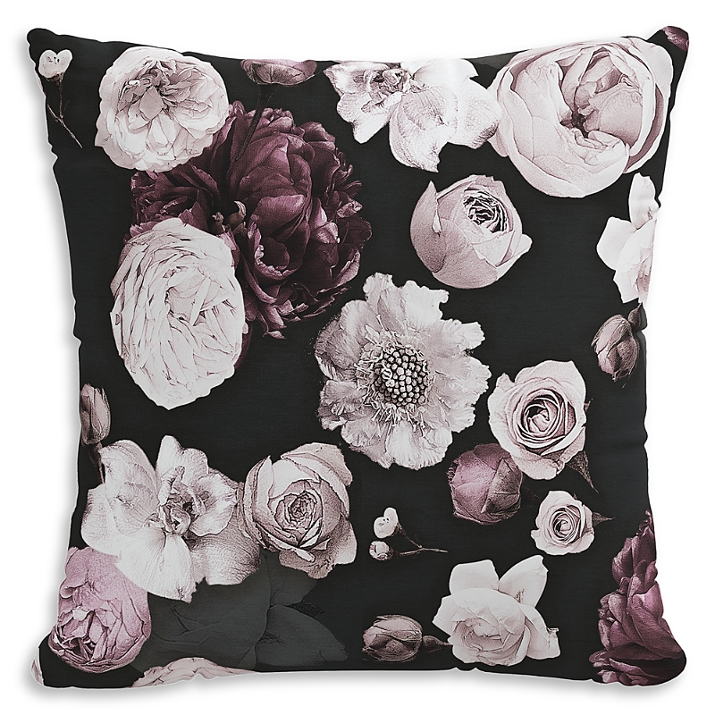 Sparrow & Wren Down Pillow in Icy Black, 20 x 20