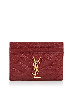 Green and Red Leather Card Case Gold Hardware, 2021