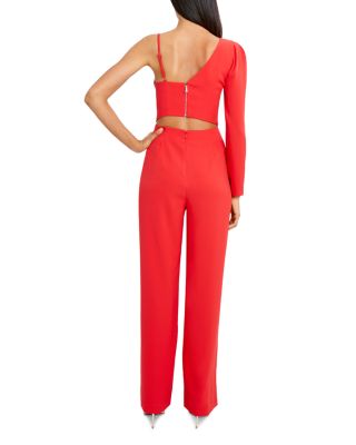 BCBGMAXAZRIA Eve Asymmetric Jumpsuit Bloomingdale's