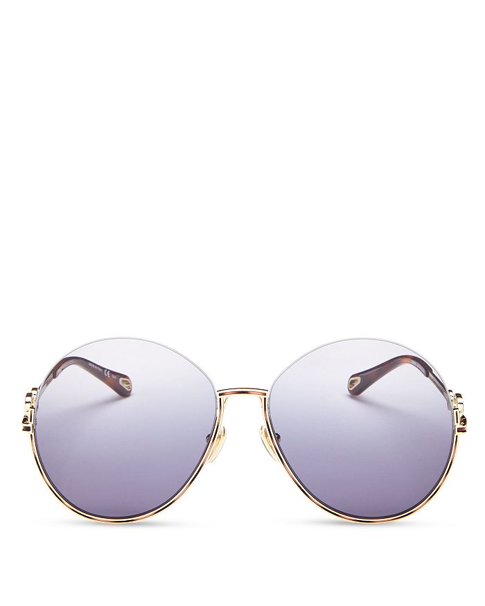 Chloé Women's Round Sunglasses, 61mm | Bloomingdale's