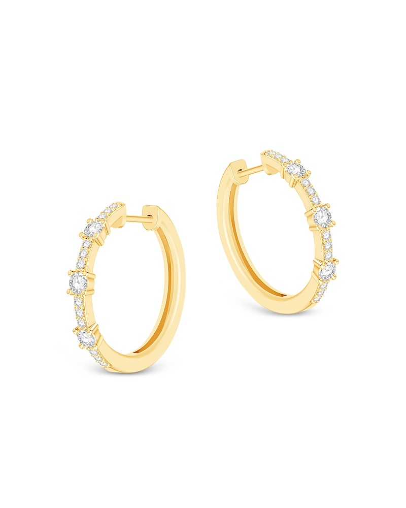 Bloomingdale's Fine Collection Diamond Small Hoop Earrings in 14K Yellow Gold, 0.40 tcw