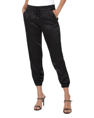 Liverpool Los Angeles Easy Fit Cropped Jogger Pants | Bloomingdale's