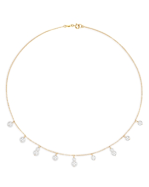 Bloomingdale's Cultured Freshwater Pearl Dangle Statement Necklace in 14K Yellow Gold, 18 - 100% Exc