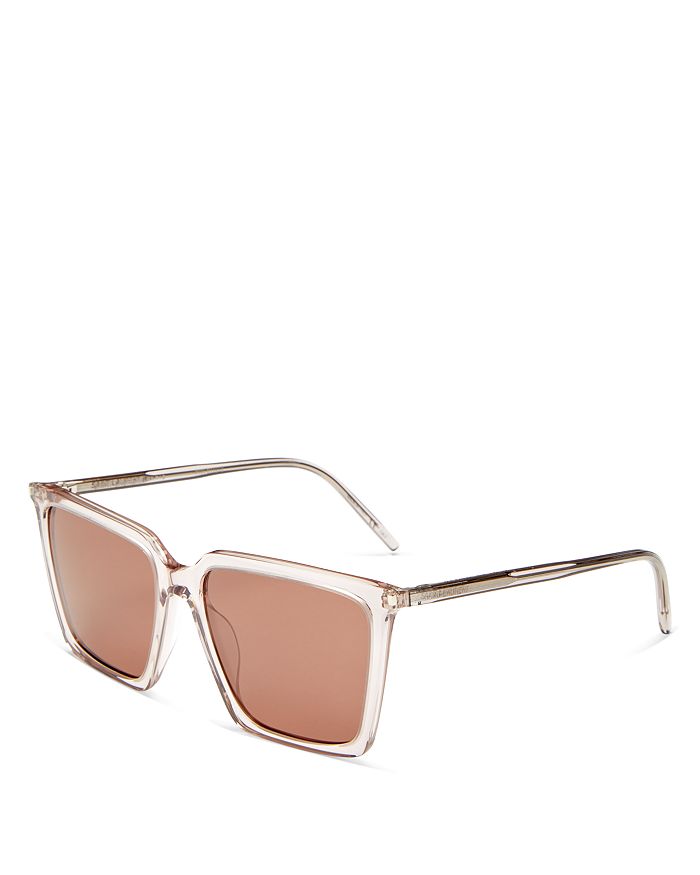 Saint Laurent Women's Square Sunglasses, 56mm | Bloomingdale's
