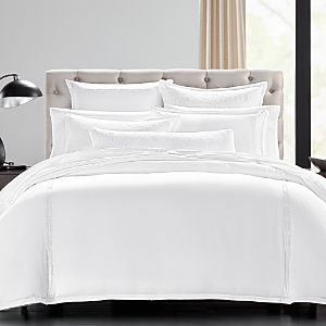 Hudson Park Collection Italian Tivoli Embroidered Duvet, King - 100% Exclusive In White/silver