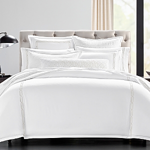 Hudson Park Collection Italian Tivoli Embroidered Duvet, Full/queen - 100% Exclusive In White/silver