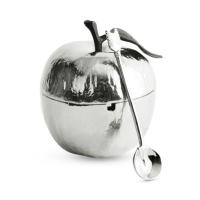 Apple Honey Pot with Spoon