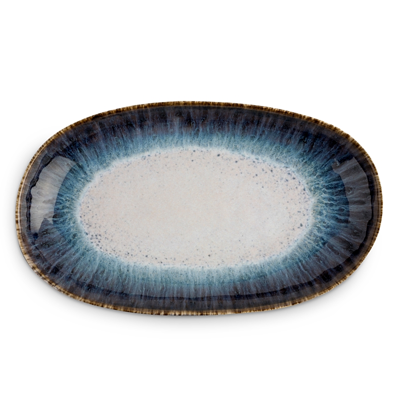 Carmel Ceramica Cypress Grove Oval Tray In Multi