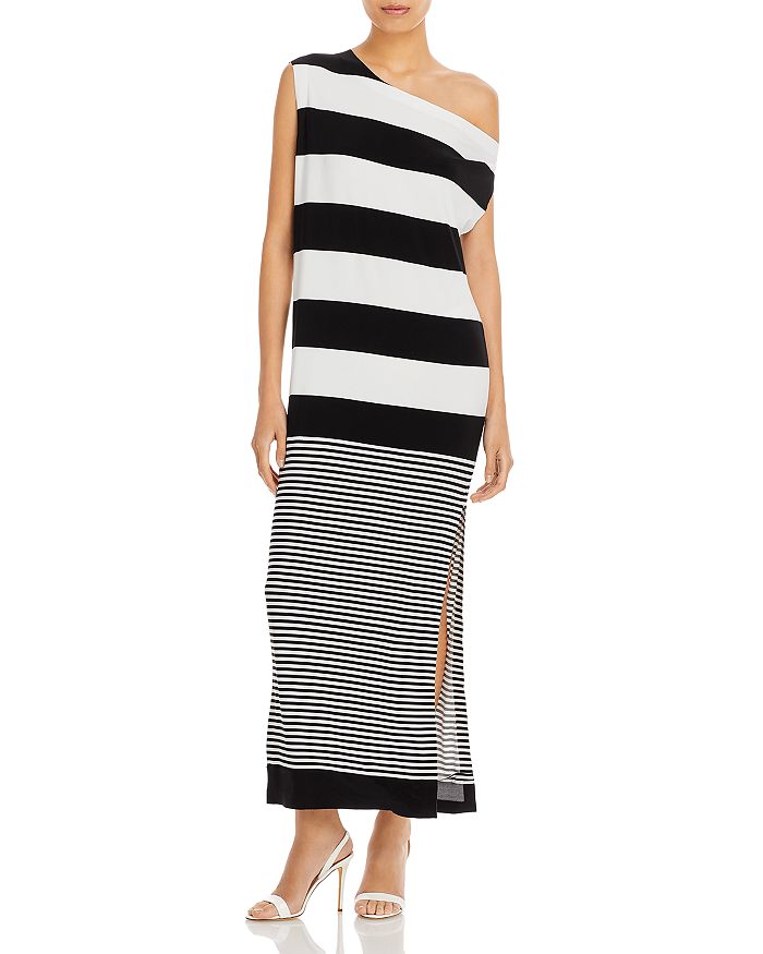 Norma Kamali Mixed Stripe Dress Bloomingdale s