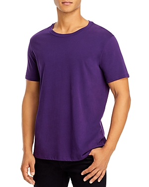 Atm Anthony Thomas Melillo Short-sleeve Regular Fit Stretch T-shirt In Purple