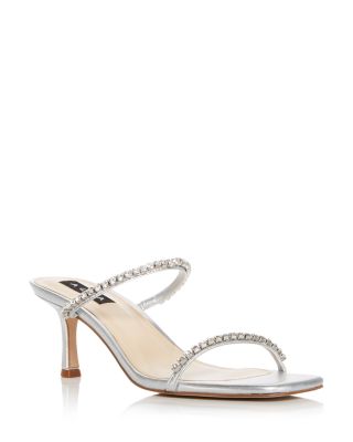 silver dress sandal