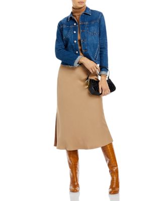 Janelle Slim-Fit Raw Denim Jacket