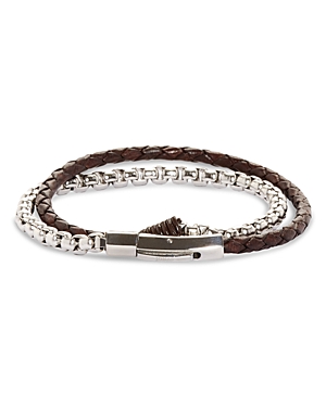Jonas Studio Village Chain Double Wrap Bracelet In Brown