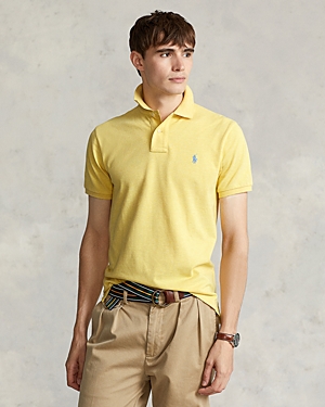 Polo Ralph Lauren Classic Fit Mesh Polo In Empire Yellow Heather