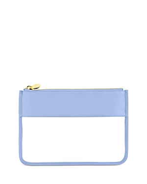 Stoney Clover Lane Clear Flat Pouch In Periwinkle