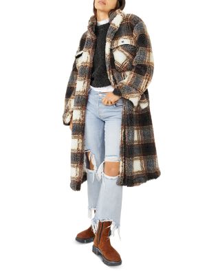 free people plaid shirt jacket