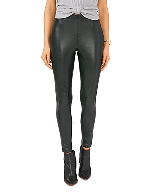 Vince Camuto Faux-leather Leggings In Dark Willow